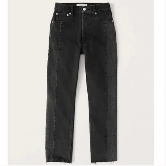 Abercrombie Curve Love High Rise Black Jeans - Picture 1 of 5